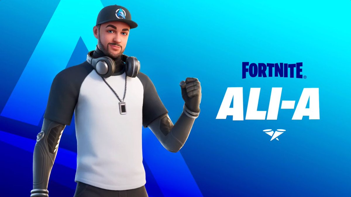 The Ali-A Outfit features 8 edit Styles! #Fortnite