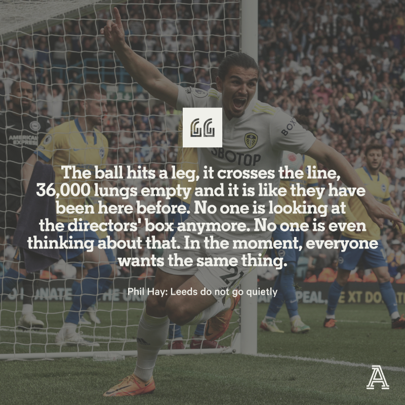 TheAthleticFC's tweet photo. It could easily have been over already. 

But Leeds United do not go quietly.

📝 @PhilHay_