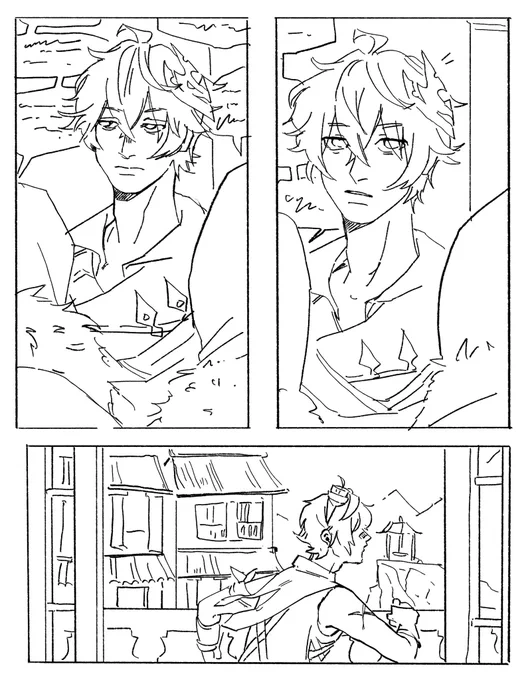 he's seeing things
(If i ever finish this comic i will post it but chances are i won't)

#chennett 