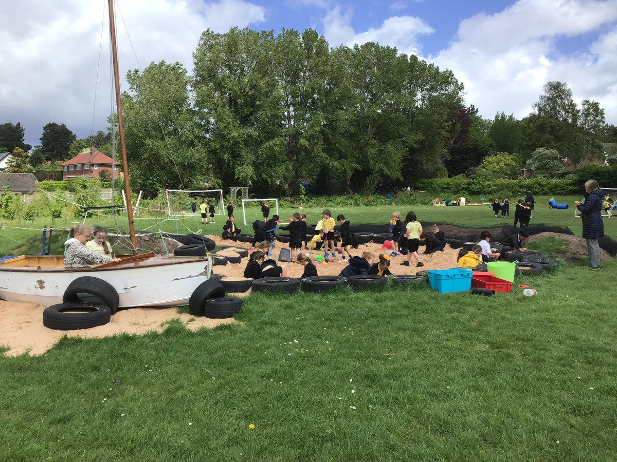 GaytonPrimary's tweet photo. Huge thanks to our PTA for funding our sandpit and to the staff who made this a reality for our children. This is such a hive of wonderful play opportunities for all our children @ludicology @OPAL_CIC https://t.co/oZFXV6KAgv