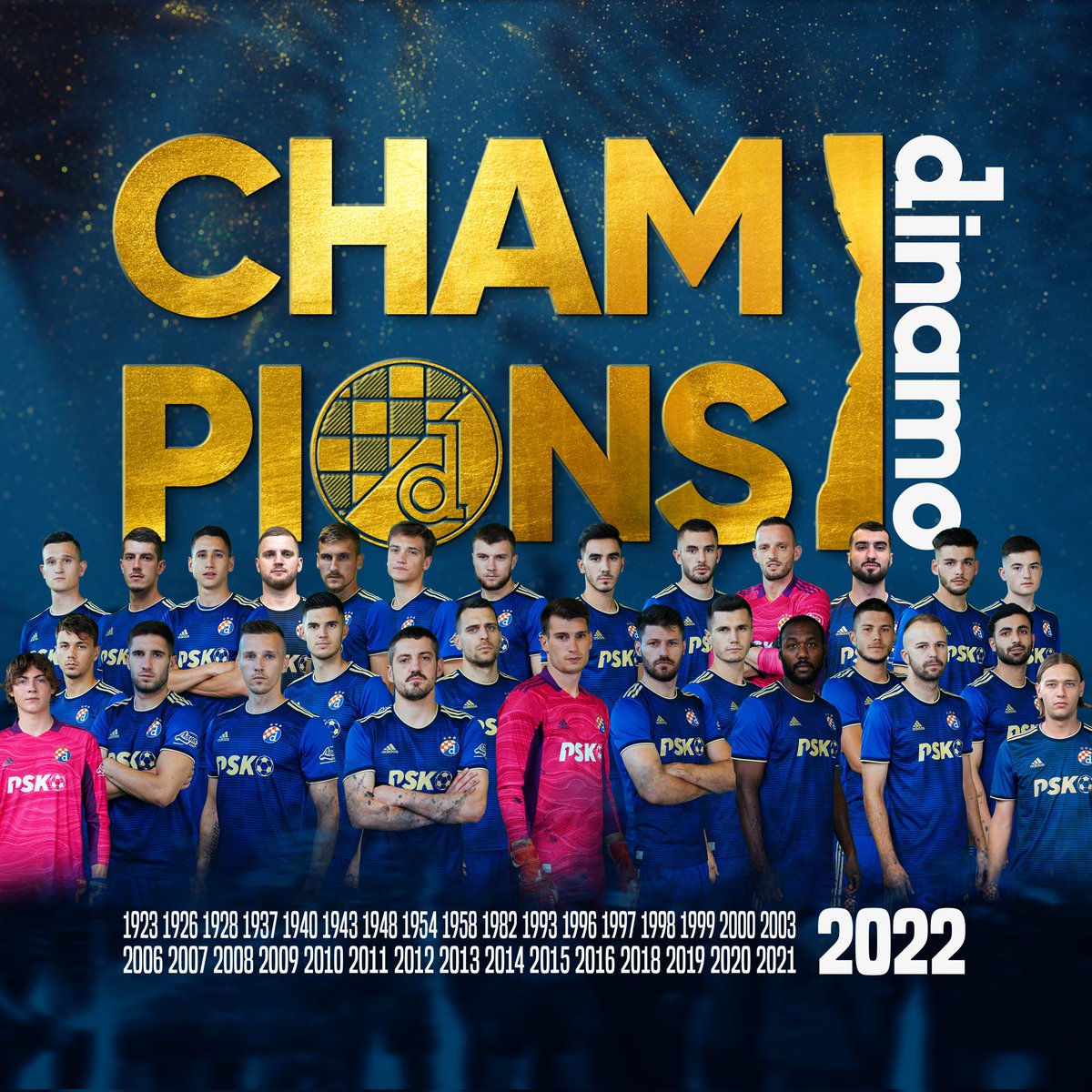 gnkdinamo's tweet photo. DINAMO OBRANIO NASLOV PRVAKA HRVATSKE 🏆🥇🇭🇷🔥😎⚽️💪🏻😀😀😀💙💙💙💙

#dinamozagreb #hrvatska https://t.co/bpvLLUt4Bx