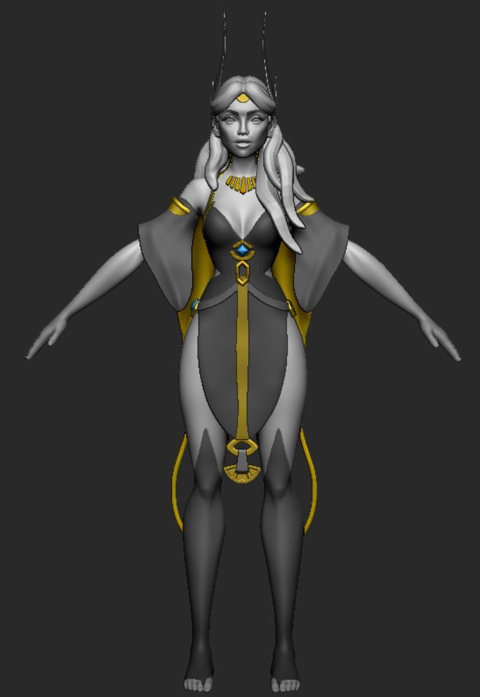 #WIP! 
Truth Seeker💫
Defining her shapes carefully and giving her the appropiate strength💪🔱I just want her to such powerfull!!
It´s based on the concept of Xiaofei Ye, love his amazing designs🤩