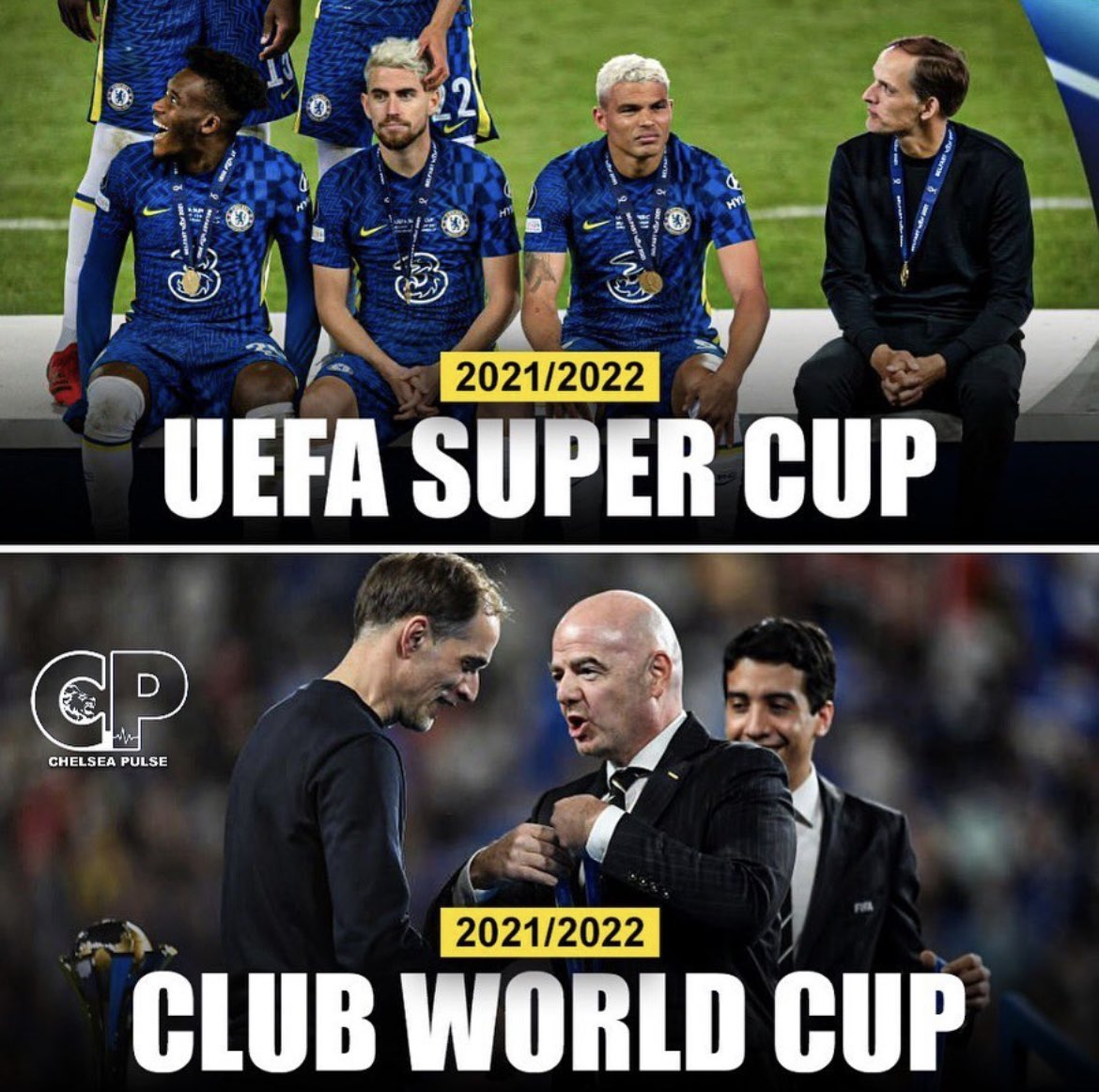 FrankKhalidUK's tweet image. If we win on Thursday then 3rd place is confirmed, won the Super Cup &amp;amp; Club World Cup, runners up in both the Caraboau cup &amp;amp; FA cup, quarter finalist in the Champions League, 4 me that is a good season considering our circumstances that we had to play in but 4 others it’s failure