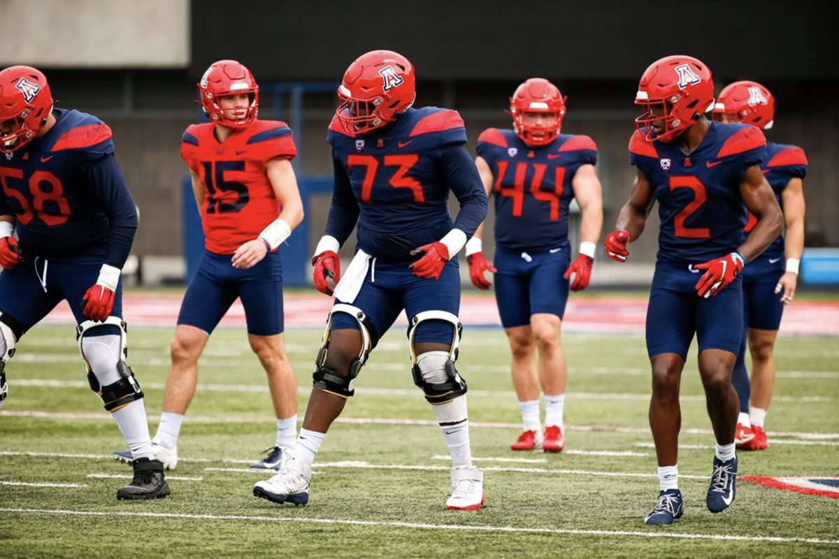 After a great conversation with <a href="/CoachRoachLJ/">Tyler Roach</a> and <a href="/CoachPaopao/">Jordan Paopao</a> I am blessed to have received a scholarship to The University of Arizona! #BearDown <a href="/ArizonaFBall/">Arizona Football</a>