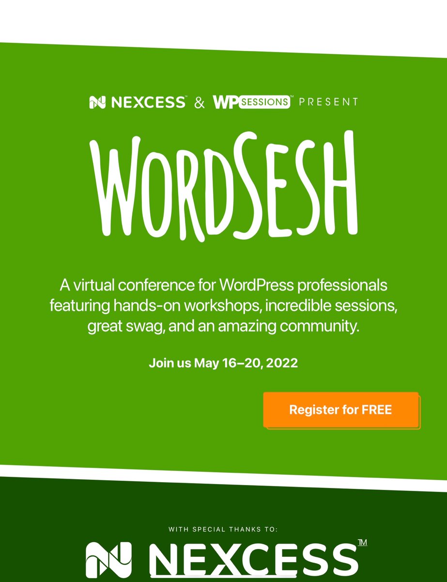 Wisyhambolu's tweet photo. I’ll be speaking on “Developing and Defending a Free Press” during the Keynote at WordSesh 2022. @WordSesh @humanmadeltd @altisdxp

17th May 2022, 7:00AM WAT. 

It’s gonna be awesome 🙂, don’t miss it!

Register for free at https://t.co/Q8rGg2iH4v to attend.

#wordsesh2022 https://t.co/sBtuOqz2nu