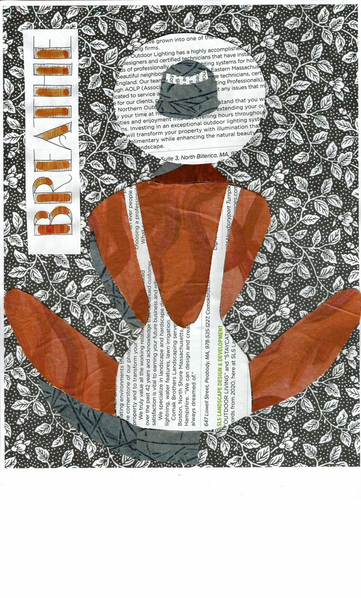 papergoddess2's tweet photo. @HandmadeHour #HandmadeHour #cutpapercollage #handlettering #breathe #summer https://t.co/sQepZBhrG5