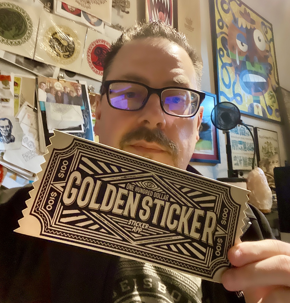 Vonster's tweet photo. I have another $100 Golden Sticker (Ticket) from @StickerApp to giveaway. Just reply to this tweet with a good mystery novel recommendation, or a cool link to an archeology story or @instagram account I can follow. I’ll pick a winner EOD tomorrow. https://t.co/giuQe15ed6