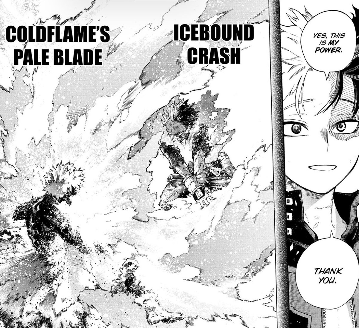 LJ_Hollywood's tweet photo. Not bad, Icy Hot ❄️🔥
#MyHeroAcademia #chapter352 https://t.co/maru6hwPvz