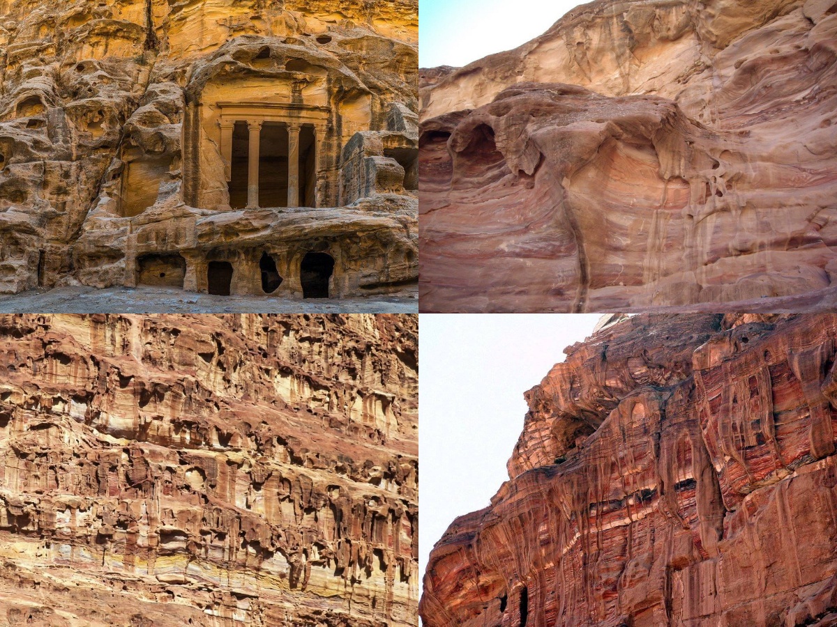 MC_Floh's tweet photo. "#Melted #Rock" – surely not natural #erosion:
What event liquefies stone? A proof of an earlier Great Reset?
🤔🧐
• #Temple of #Hathor
(Dendera/Egypt, compl. 20 BC)
• #Siq al-#Barid Temple /#Little Petra
(Petra/Jordan, built ca. 1st c. AD)
#Dendera #Petra #Great #Reset https://t.co/xjJh7whyKQ