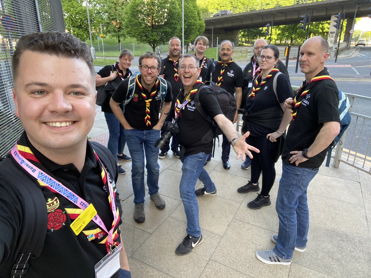 SamPooleScouts's tweet photo. Feeling exhausted but incredibly excited for all the positive change that’s to come @HampshireScouts following #basecamp22 in #Manchester this weekend! 

Bravo to all the @Scouts team for putting together the event which has energised hundreds of volunteers to be change-makers! https://t.co/wTVJc6XyGm