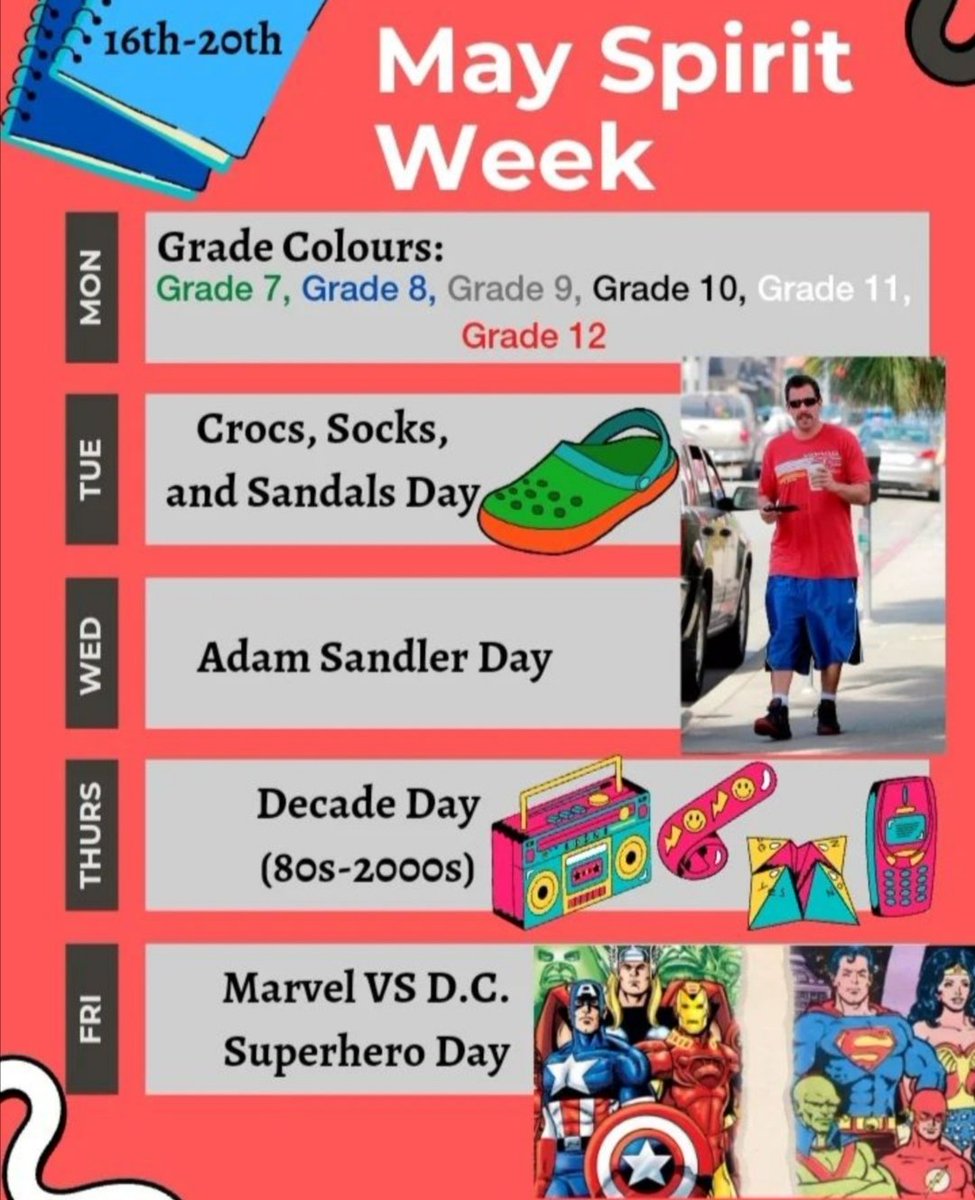 council_shhs's tweet photo. Spirit Week starts tomorrow! https://t.co/TDyR0V07bg