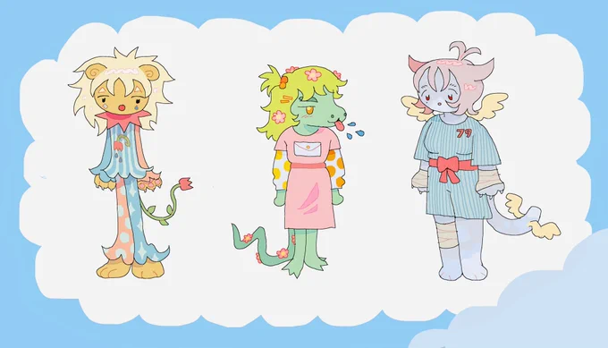 designing some little guys 🦁🐊🐱 
