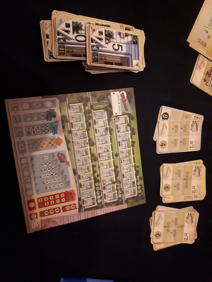 Meine erste Solopartie hinter mir. Macht schon mal Lust auf mehr. Wer die Spiele ganz schön clever, doppelt so clever und clever hoch 3 von <a href="/schmidt_spiele/">Martina Priemer</a> mag, der ist eindeutig bei Welcome to your perfect home von @bluecockergames gut aufgehoben. #Kartenspiele #Spiele #werbung