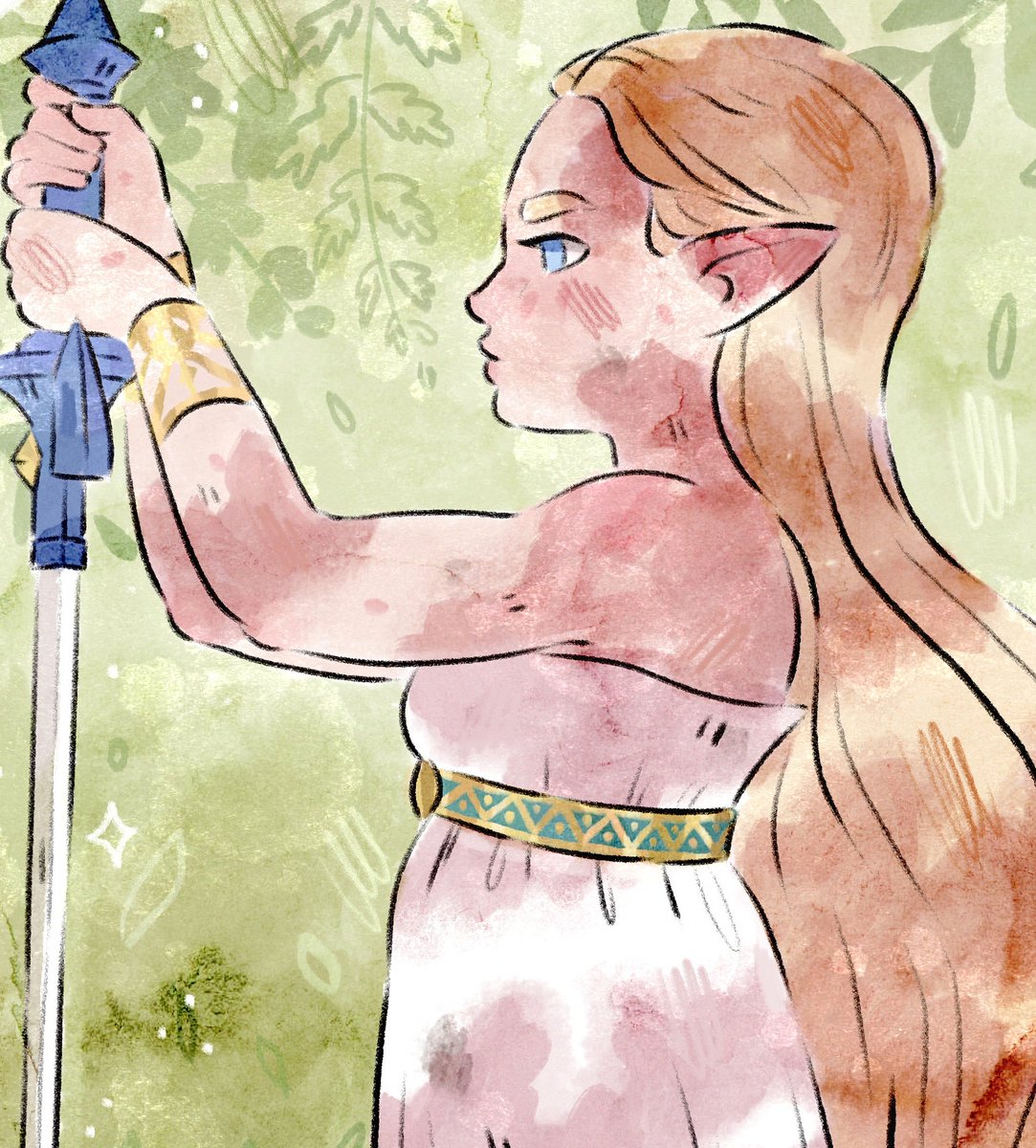 spot illustration for <a href="/LinktoberZine/">Seal The Darkness | donation made 6/9/22!</a> #Zelda