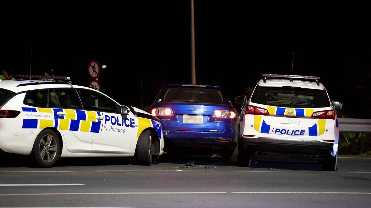 nzherald's tweet photo. Smash and grab, wrong-way motorway escape thwarted by police https://t.co/R9ocEuivdU https://t.co/qefsNlsfH0