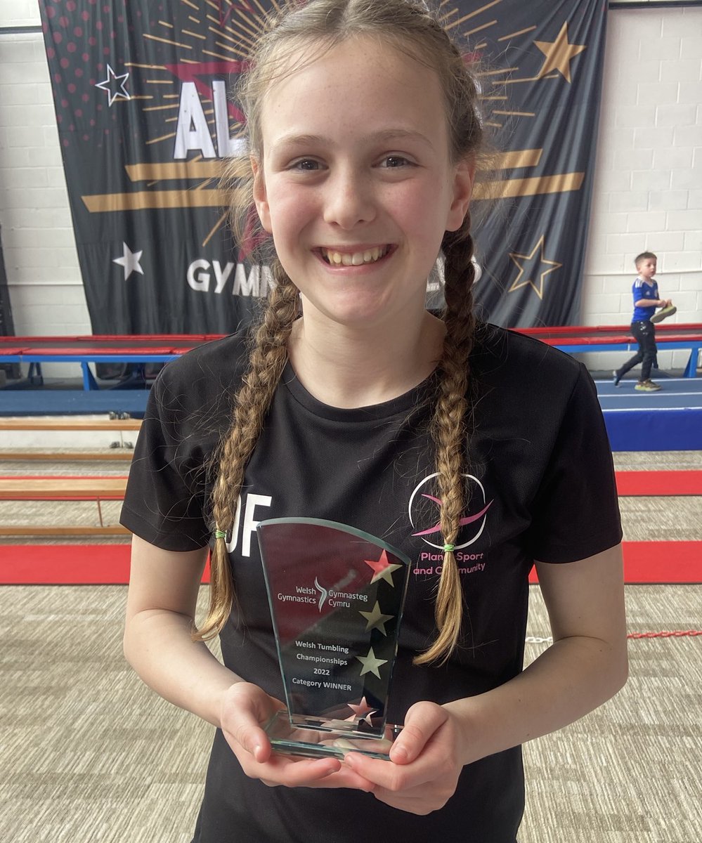 KerryLyonslive's tweet photo. Woohoo,  Welsh champion! Super proud Daisy Frankling ⁦@StanwellPE⁩ ⁦@StanwellSchool⁩ #Welshgymnast ⁦@WelshGymnastics⁩ https://t.co/pFCkDaKBcm