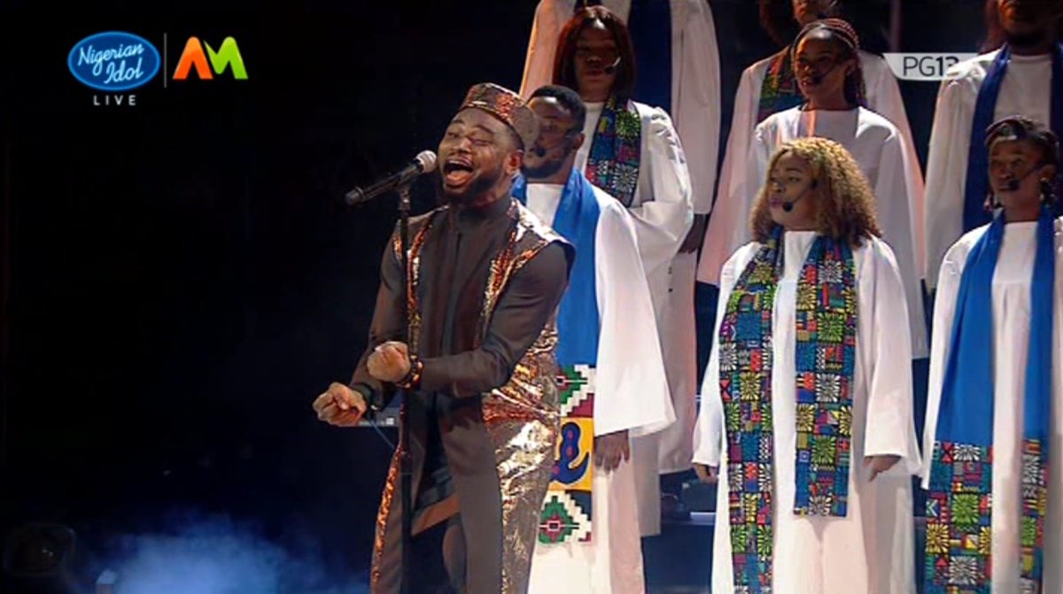 Nigerianidol's tweet photo. What an awesome performance by Zadok. Click here 👉🏾 https://t.co/HlnhsQ9wcD to watch it all again. #NigerianIdol https://t.co/eQHrTlqmUj