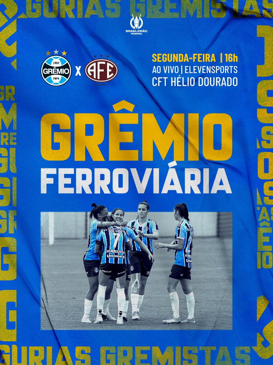 Grêmio x Ferroviária: Veja as escalações e como assistir o duelo pelo Brasileirão Feminino