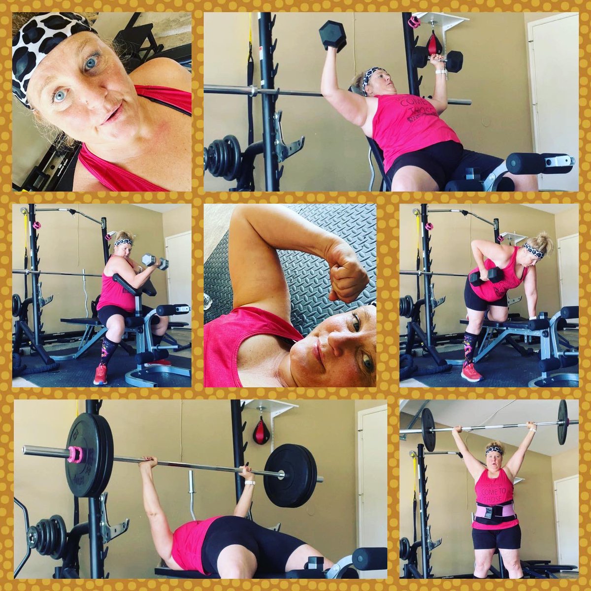 RuschAudrey's tweet photo. Another workout done! Every day is a blessing and a new day to do better! Keep grinding and you will be surprised where you go! #foootballchick #semiprofootball #gymtime #liftheavy #oline #center #dline #htownpanthers #teamusa #tufa #usfa #summerseason #footballislife https://t.co/7V7t7IWC5H