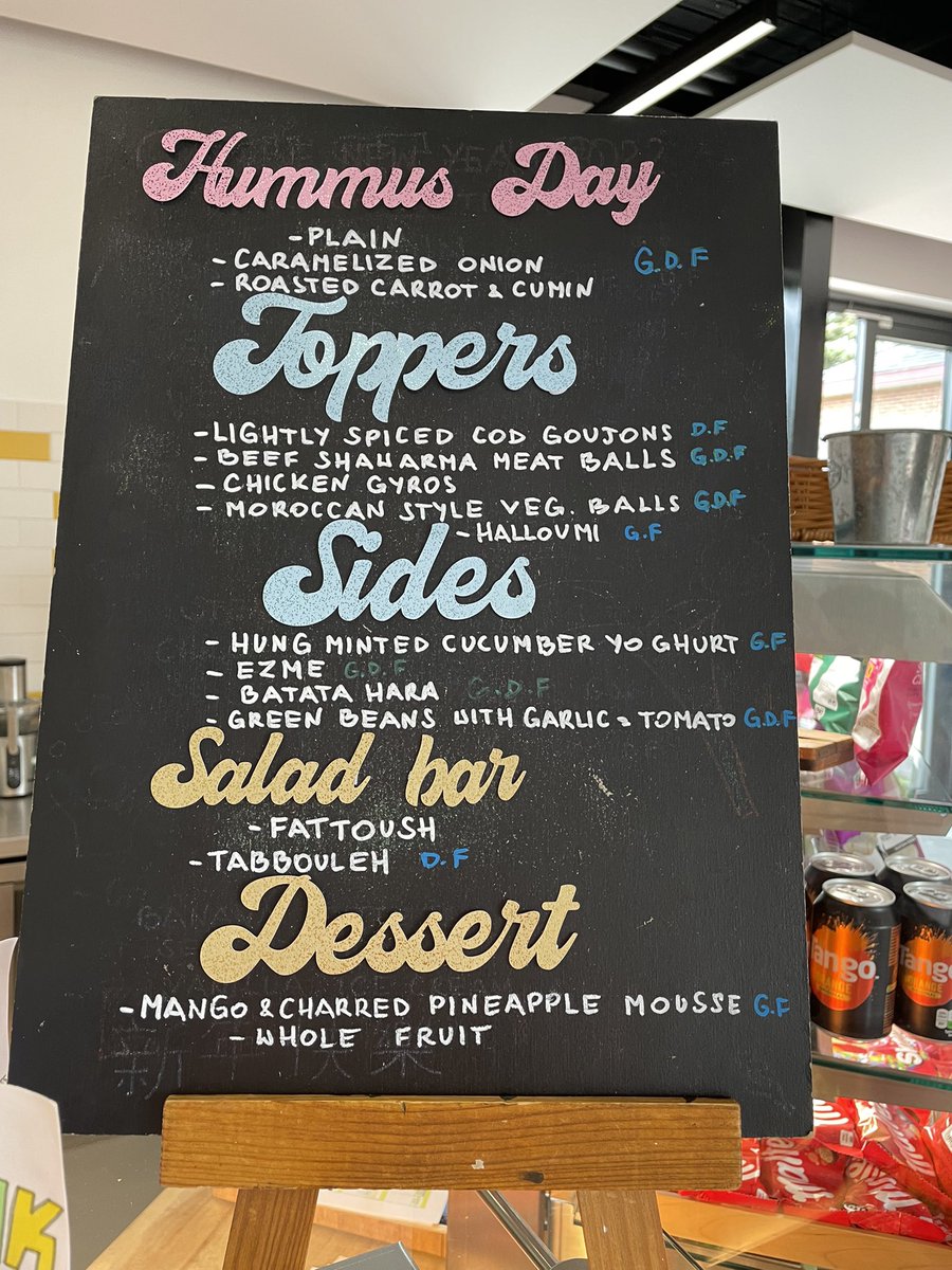 mychefsdays's tweet photo. 🧆🧄It was international hummus day on Friday. We offered a selection of 3 flavoured hummus, 5 proteins to choose from, 4 toppers, flavoured oils &amp; chilli sauce, 2 salads &amp; dessert to finish. @Thomas_Franks_ @SteveBeaumont60 @QASCaversham https://t.co/3M1HRbq0kd