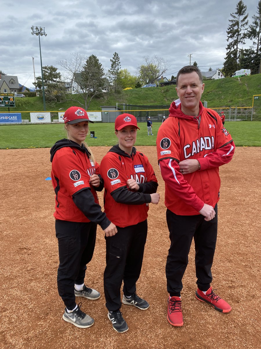 baseballcanada's tweet photo. Today we paid tribute to our forever Ace by retiring Amanda Asay's #19 and unveiling a patch that our Women's National Team will wear this summer ♥️

#ACE19 https://t.co/yJoauNE4ef