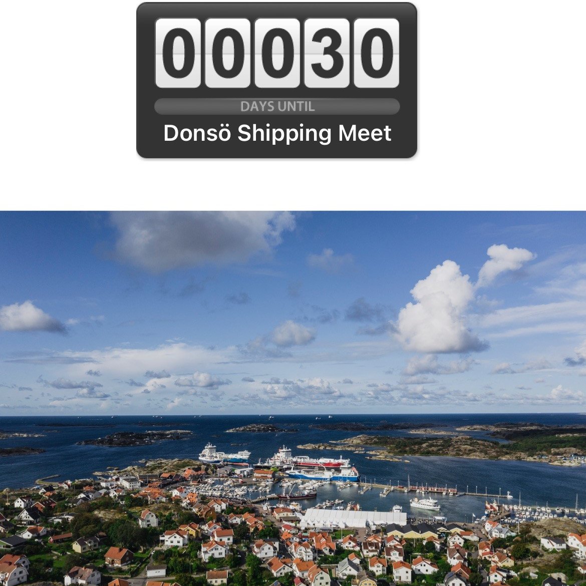 30 days until we meet on the island of Donsö! Don’t forget to sign up! DSM2022 - Clean Ocean with future in Sight, June 14-15 #sjöfart #shipping #donsöshippingmeet #donsoshippingmeet https://t.co/pA4NiF2oRY