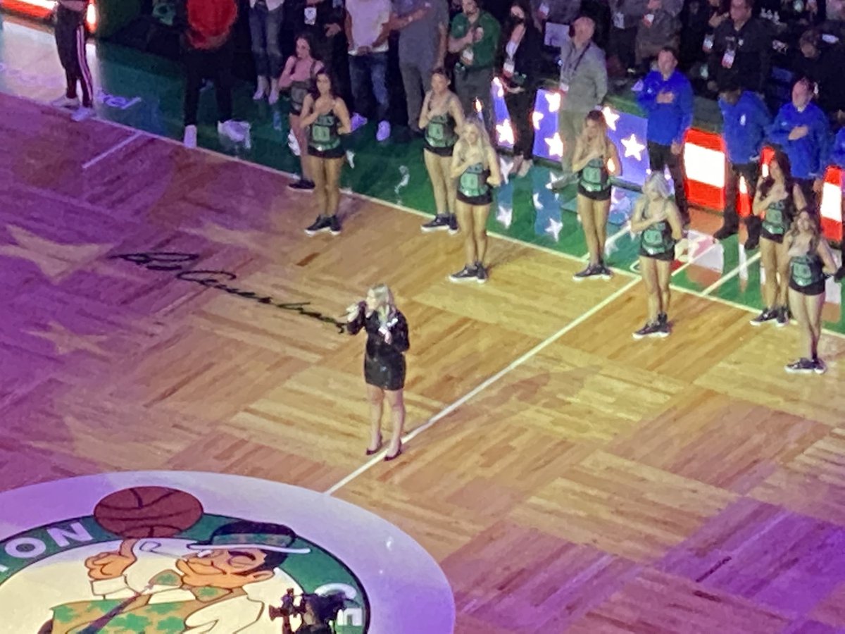 Windham’s Liv Tsestilas sang the National Anthem for Game 7!  She is a freshman at Berklee College of Music