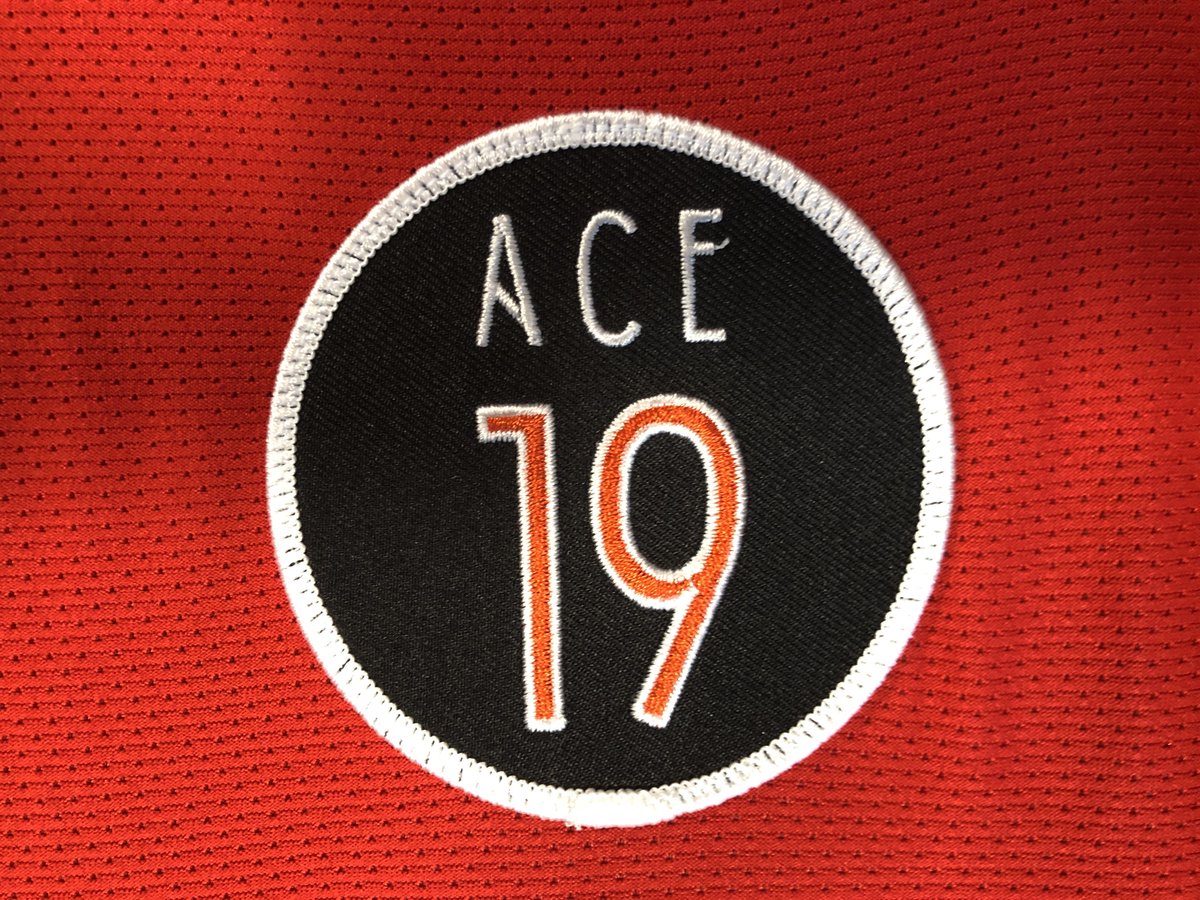 baseballcanada's tweet photo. Today we paid tribute to our forever Ace by retiring Amanda Asay's #19 and unveiling a patch that our Women's National Team will wear this summer ♥️

#ACE19 https://t.co/yJoauNE4ef