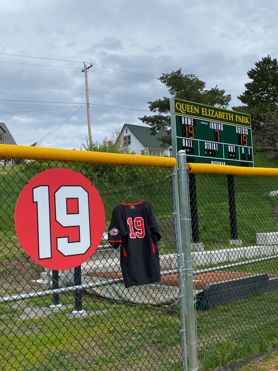 baseballcanada's tweet photo. Today we paid tribute to our forever Ace by retiring Amanda Asay's #19 and unveiling a patch that our Women's National Team will wear this summer ♥️

#ACE19 https://t.co/yJoauNE4ef