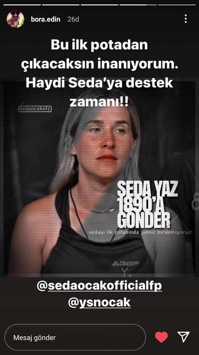 BoraEdinResmiFP's tweet photo. bugün teamedin olarak potada bizlerin de desteği seda ve berkanla olacak akşam oylama açılınca

SedaYaz 1890aGönder
BerkanYaz 1890aGönder https://t.co/nngIGmd1w8