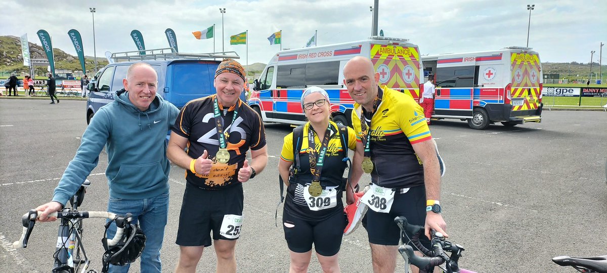saintpetersac's tweet photo. 4 Hardy St Peter's souls ventured on Saturday to the wilds of Donegal for the WAAR Adventure race consisting of a 10k run  42.5k cycle, 2k hike &amp; 1k cycle

They were:
Dom McGeough 3:19:20
Sarah McGeough 4:46:17
Sean Farquar 3:13:12
Eunan Magee 4:46:15

Well done everyone 👏💪 https://t.co/3O1wqmyNA1