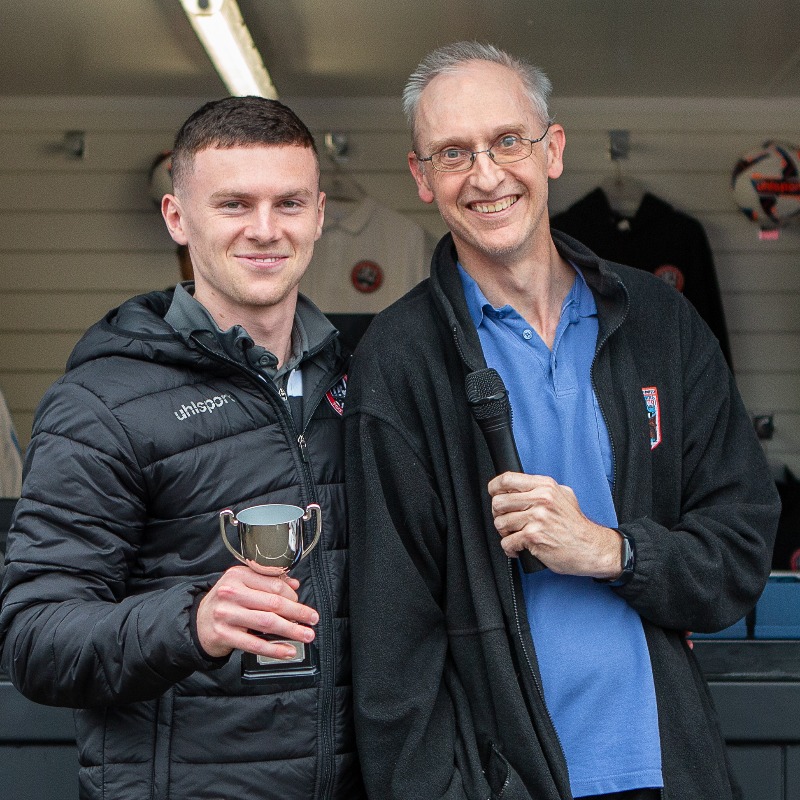 MUFCYorkRoad's tweet photo. 🏆 Your 2021/22 Golden Boot winner, Manager's Player, Player's Player, and Supporter's Player runner-up, Josh Kelly. 

#WeAreMaidenhead