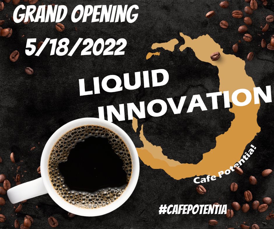 LiquidInno's tweet photo. Only three days left! Make sure to sign up for the newsletter and coupons and maybe..... notification of the super secret early opening....
https://t.co/Eq0jnslS6Y

#cafepotentia
#coffee #coffeetime #coffeebreak #coffeelife #coffeegeek
#creative #diy #maker #changetheworld https://t.co/g5ePiREl8C