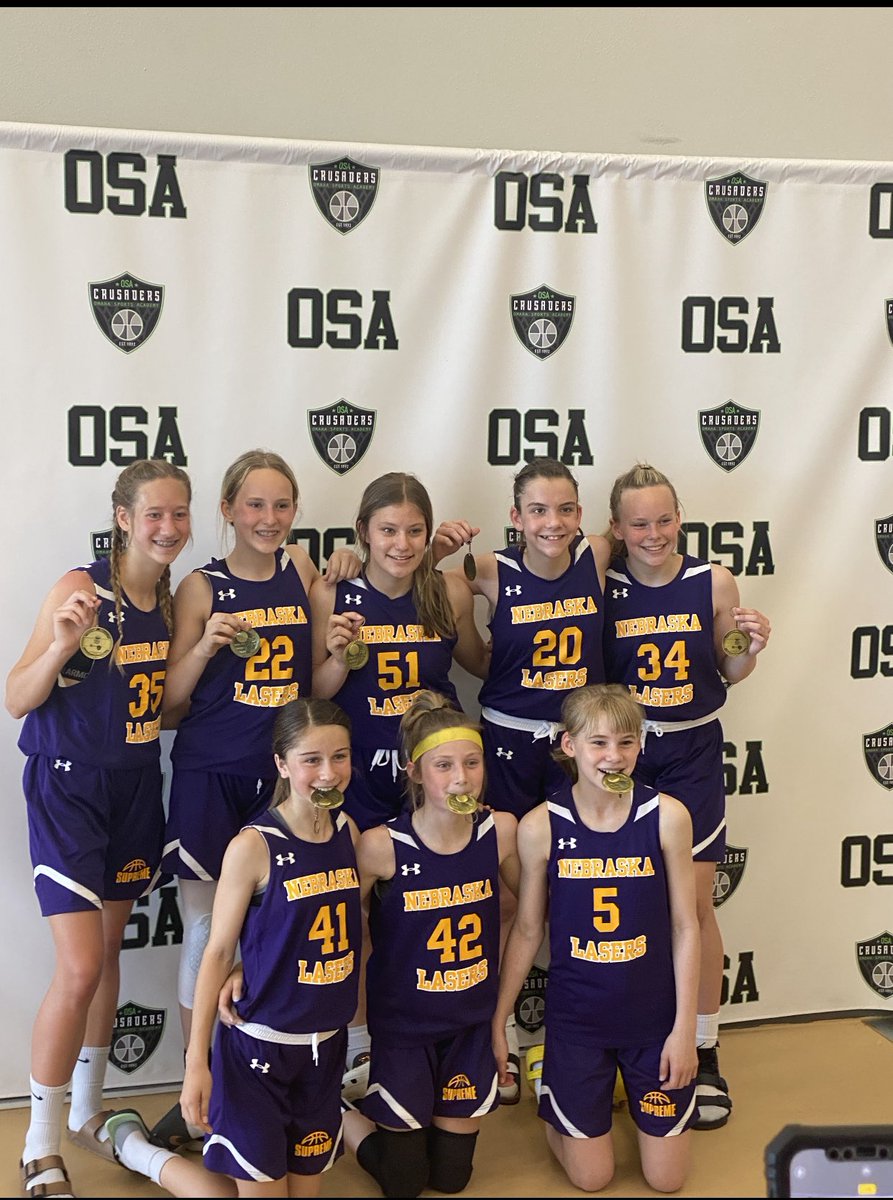 6th Grade Girls Hoopers Division Champions: Nebraska Lasers. Nice weekend, Ladies! #MWCC