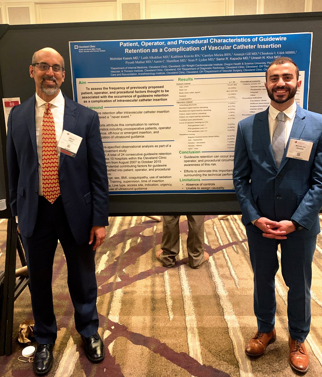 kassisMD's tweet photo. wrapping up residency at #QCOR22 under the tutelage of @UmeshKhotMD lot learned and many met over 2 days, imagining what 2 decades must entail https://t.co/d8wWjhSMht