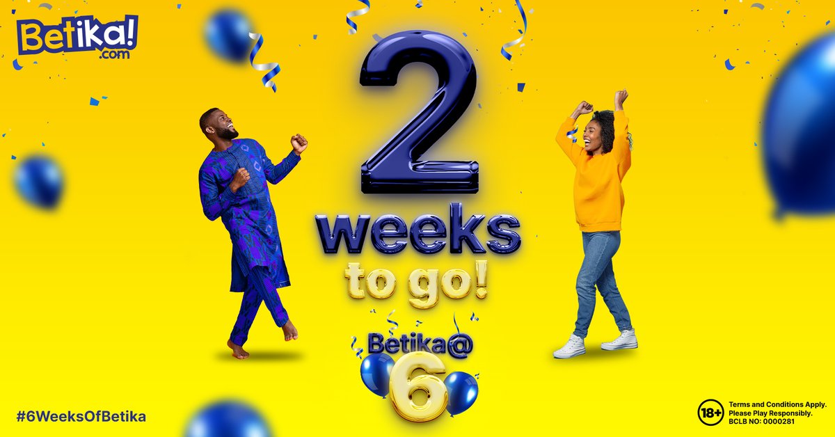 betikaKe's tweet photo. 23 MILLIONAIRES in 4 WEEKS courtesy of #6WeeksOfBetika Will you be counted next? 

Usi-worry! Bado kuna 2 MORE WEEKS za kujishindia 1 MILLI na sherehe ya #BetikaIsSix

Visit social media pages zetu daily Mon - Saturday 6AM kujua utashinda MITA MOJA ya siku aje! #PataMoreNaBetika https://t.co/JYtshB4iVK