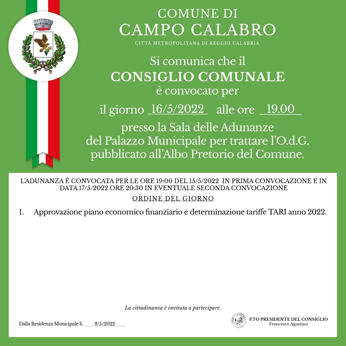 Comune di Campo Calabro (@comcampocalabro) on Twitter photo 