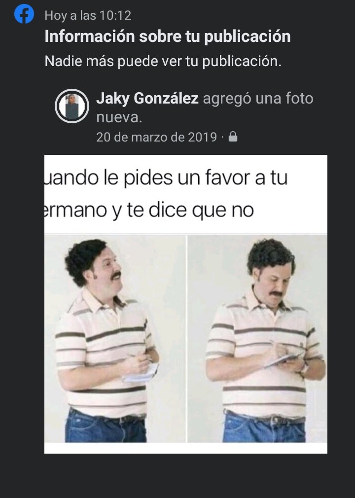 JakyGonzalez24's tweet photo. Facebook me restringió la cuenta por una publicación DE HACE TRES AÑOS

-la publicación https://t.co/50AAz9p1Vm