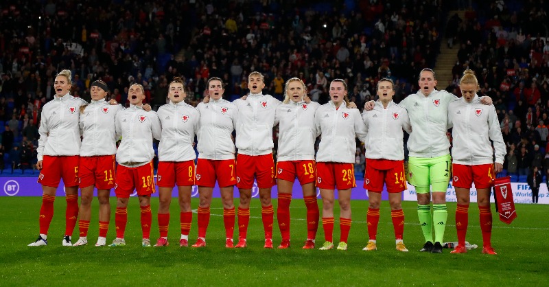FAWales's tweet photo. 🏴󠁧󠁢󠁷󠁬󠁳󠁿  @Cymru will take on Slovenia in the Cardiff City Stadium in September for the final match of the @FIFAWWC qualifying campaign.

#BeFootball | #TogetherStronger