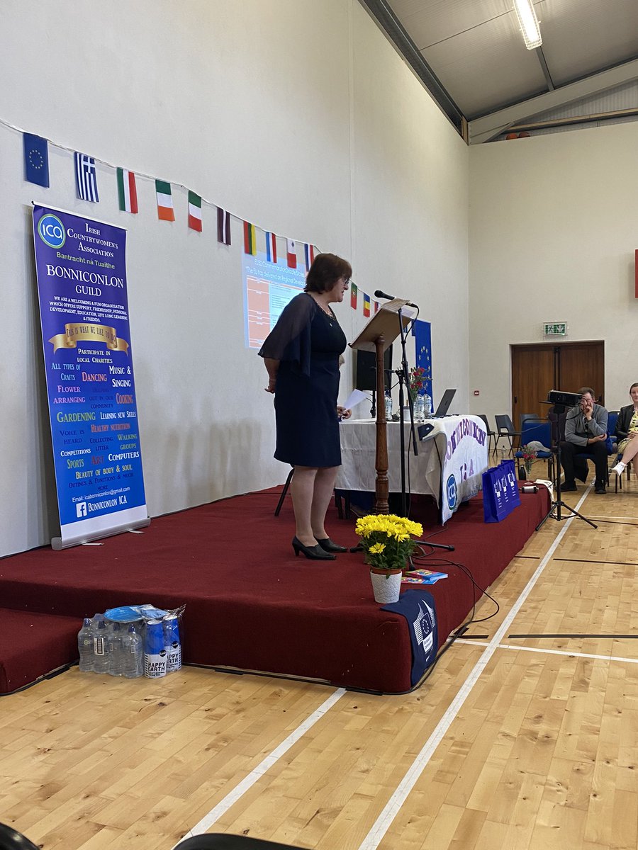 bonniconlon's tweet photo. Well done to @BonniconlonICA who hosted an event in the Community Centre earlier today to celebrate 50 years of Ireland’s membership of the EU. https://t.co/CkHtRL8T3o