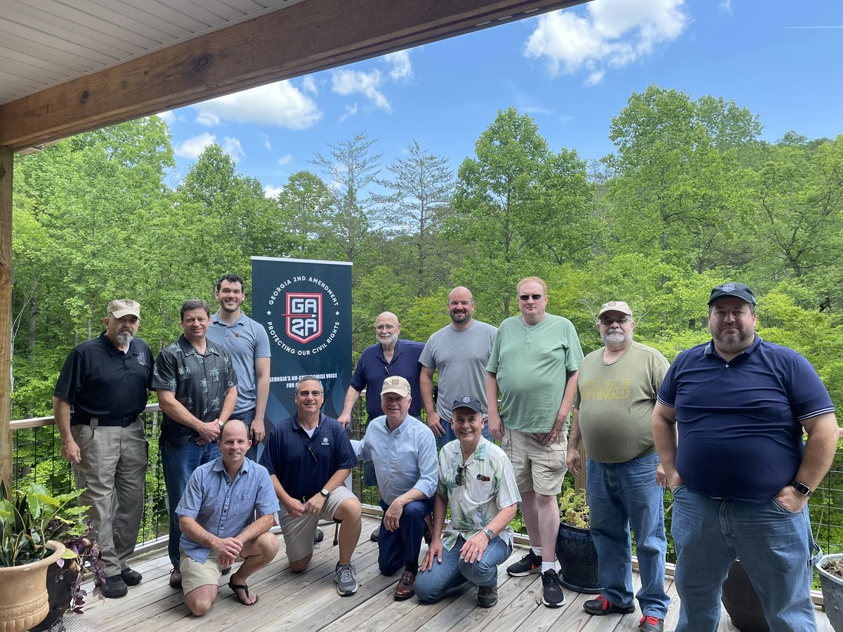 butchmillerga's tweet photo. #TeamButch made a stop in North GA today to have lunch with @GA2Aorg board members from around the state. I’m honored to have their endorsement- they know I have, & always will, fight for our Second Amendment Rights! #GaPol https://t.co/XfAZ8YPy2D