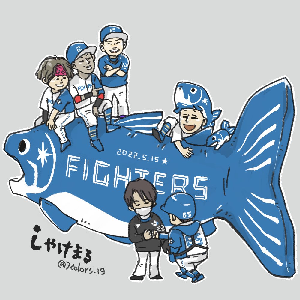 北海道日本ハムファイターズ えふたんしゃけまる Tシャツ - 通販