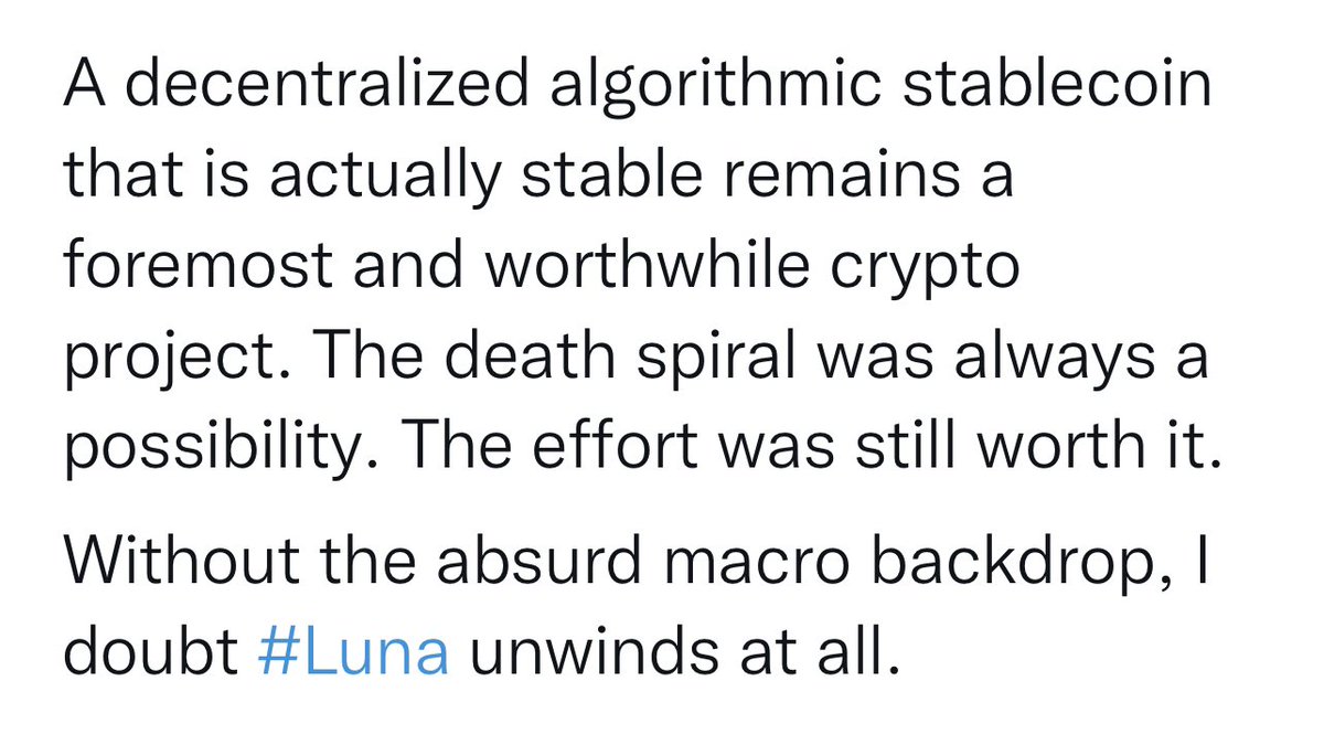 conksresearch's tweet photo. If stablecoins can’t survive in an “absurd macro backdrop” then they are not stablecoins. They are ticking time bombs. https://t.co/6Iq42EQK5N