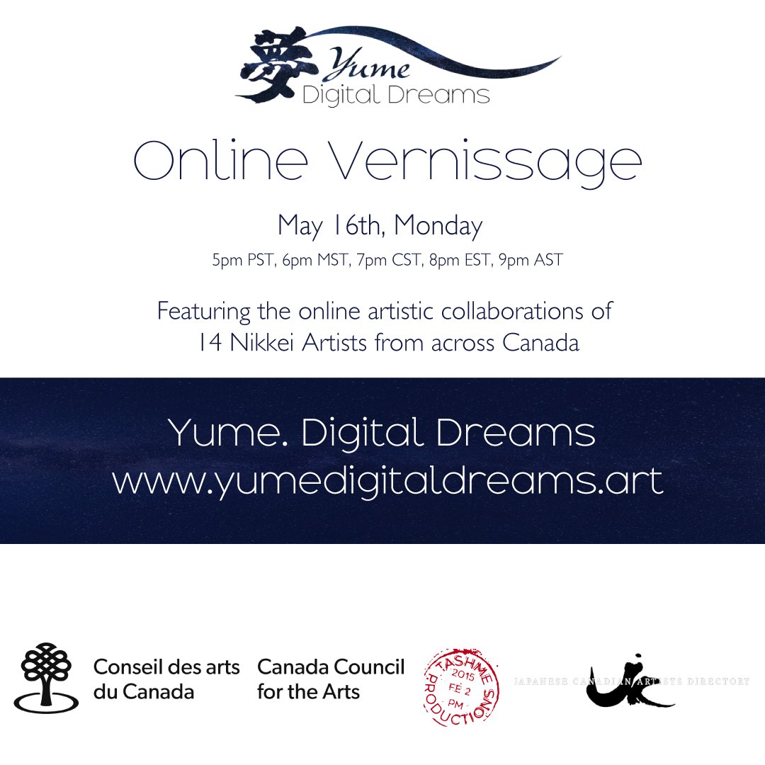 SEE YOU AT THE FINAL ONLINE VERNISSAGE MONDAY MAY 16! 

THANK YOU ALL who have followed the 14 amazing artists for the last 4 months...as out final project we are having an online exhibition featuring the collaborative digital work of 14 Professional Artists selected from the