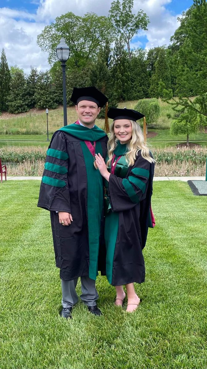 hooks_lucas's tweet image. Officially Dr. Hooks! It&apos;s surreal but what makes it cooler is that my fiancé is now Dr. Shelton! Now time to pack, move, and go do doctor things #newdocs