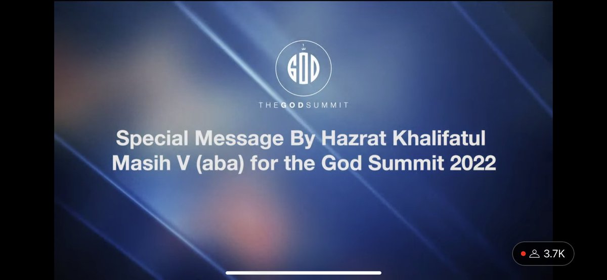 ShumailaSharma's tweet photo. “May Allah bless this Summit and the objectives for which it is being held. May it be a means of refreshing everyone's faith.”

~Hazrat Mirza Masroor Ahmad 

JazakAllah to the @ReviewReligions team for such an outstanding event. May Allah bless you!!!

#GodSummit2022 https://t.co/iHhI3lKFpk