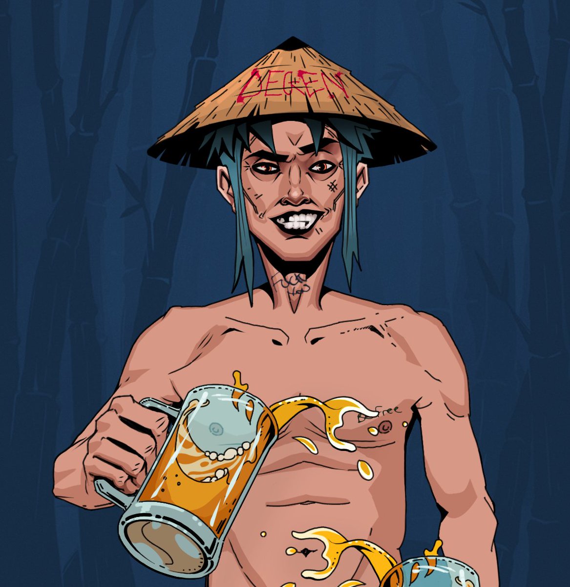 89Mazzy's tweet photo. @MagicEden @okaybears @TheFracture_ @catalinawhales @DegenDojoNFT @Grim__Syndicate ⛩️ @DegenDojoNFT is a no brainer. Art and devs some of the best on Solana. Mutation art is the best ive seen in the whole nft space ⛩️ https://t.co/NbRZXF37yA