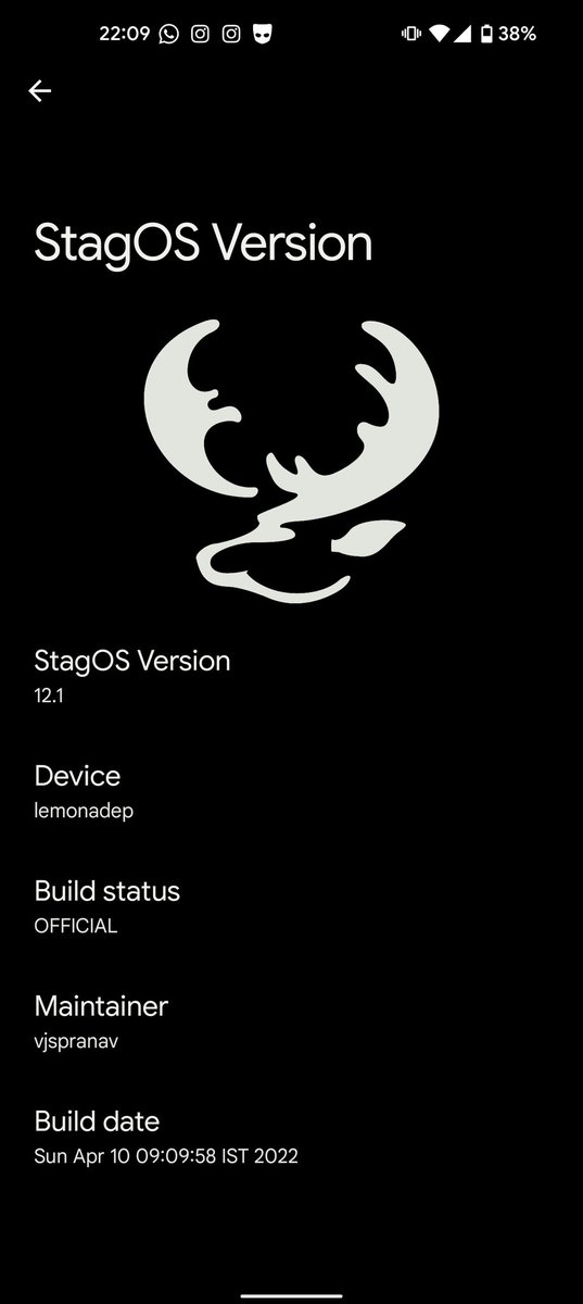 BastosPdG's tweet photo. @meganuggetts Perso #StagOS 12.1 😎 https://t.co/JBlGLFXUd6