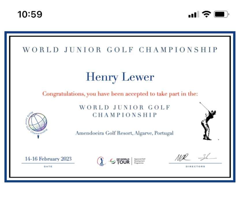 lewer_dean's tweet photo. So proud of my boy getting the chance to play in the world championships in Portugal next year https://t.co/PHzYubrcaX