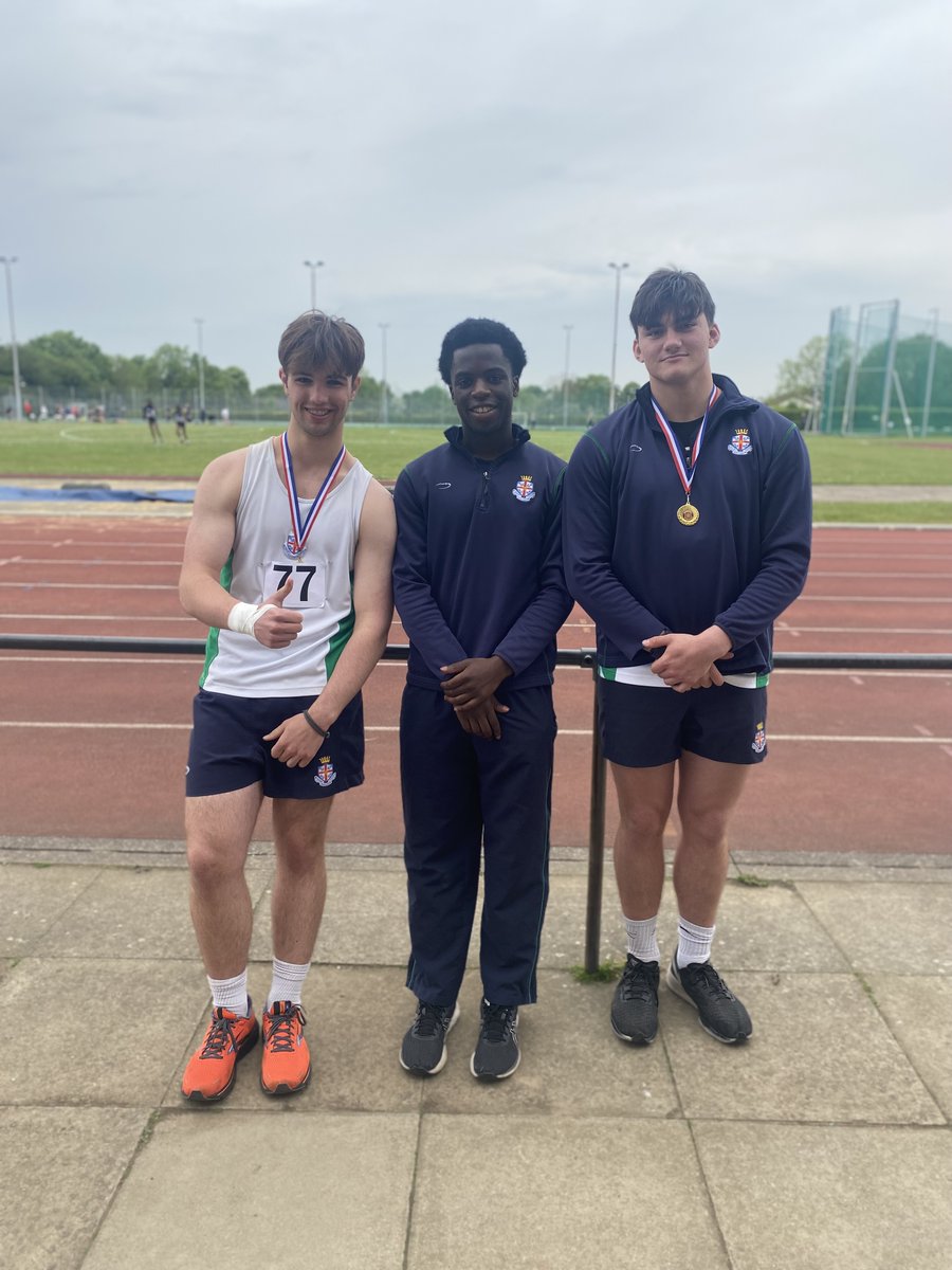 RHSSport's tweet photo. Some excellent performances today form our athletes at the Suffolk County Athletics:
•Fifi Yr 8
200m 28.4 – 1st 
•Emily Y11
LJ 4.30m – 1st 
•Charlie Y12
Shot 11.34m – 1st 
•Josh Y12
HJ 1.73m – 1st 
•Rachel Y13
LJ 4.46 – 1st 
 •Mike Y13
Discus 39.26m – 1st https://t.co/ytc33StpsM